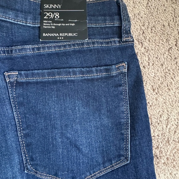 Banana Republic Blue Skinny Jeans Stretchy Fit - Picture 5 of 5
